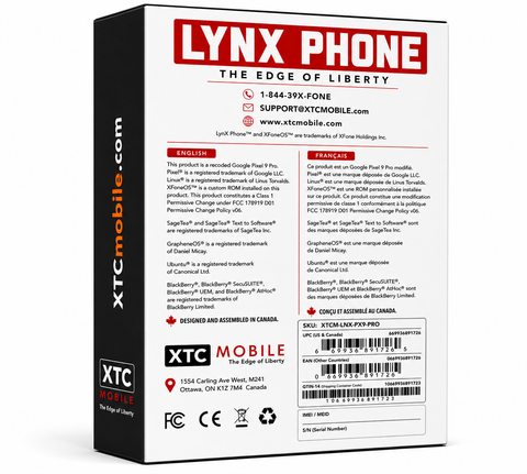 LynX Phone LNX-PX9-PRO | Secure Google Pixel 9 Pro Running XFoneOS™